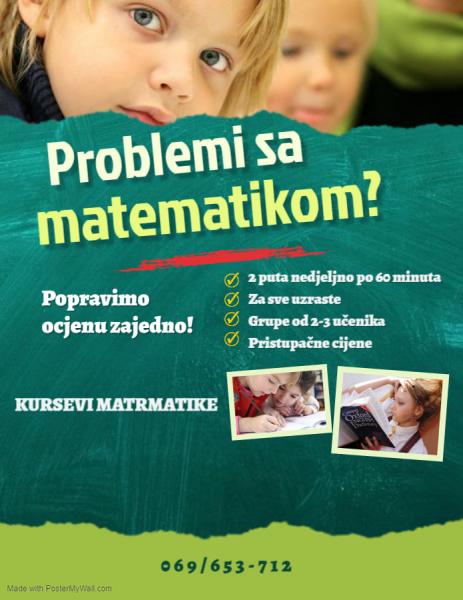 Kursevi matematike - Obrazovanje - Crna Gora