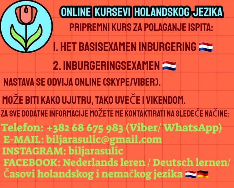 ONLINE ČASOVI HOLANDSKOG JEZIKA - Obrazovanje - Crna Gora