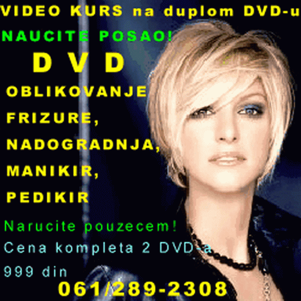 FRIZERAJ, NADOGRADNJA, MANIKIR na duplom DVD -u - Obrazovanje - Crna Gora