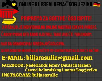 ONLINE ČASOVI NEMAČKOG JEZIKA - Obrazovanje - Crna Gora