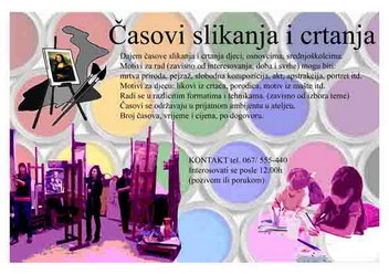 Casovi slikanja i crtanja, Podgorica - Obrazovanje - Crna Gora