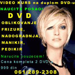 FRIZERAJ, NADOGRADNJA, MANIKIR na duplom DVD -u - Obrazovanje - Crna Gora