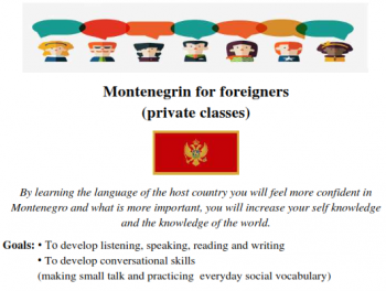 Montenegrin/Serbian for foreigners - Obrazovanje - Crna Gora